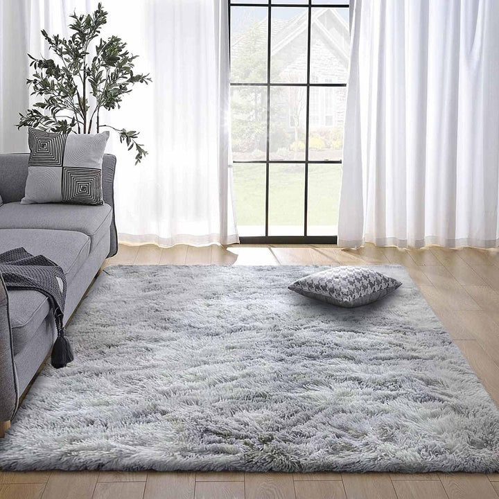 Tinyboy-hbq Teppich Wohnzimmer Schlafzimmer Rund Modern Design Shocky Lange Borsten Runde Innen ruts