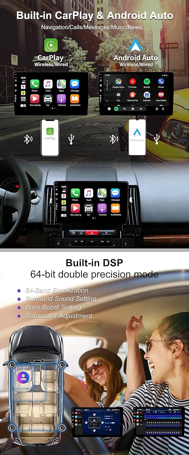 SXAUTO Android 12-6G+128G - IPS Autoradio für Land Rover Freelander 2 (2007-2012) - Eingebaut Carpla