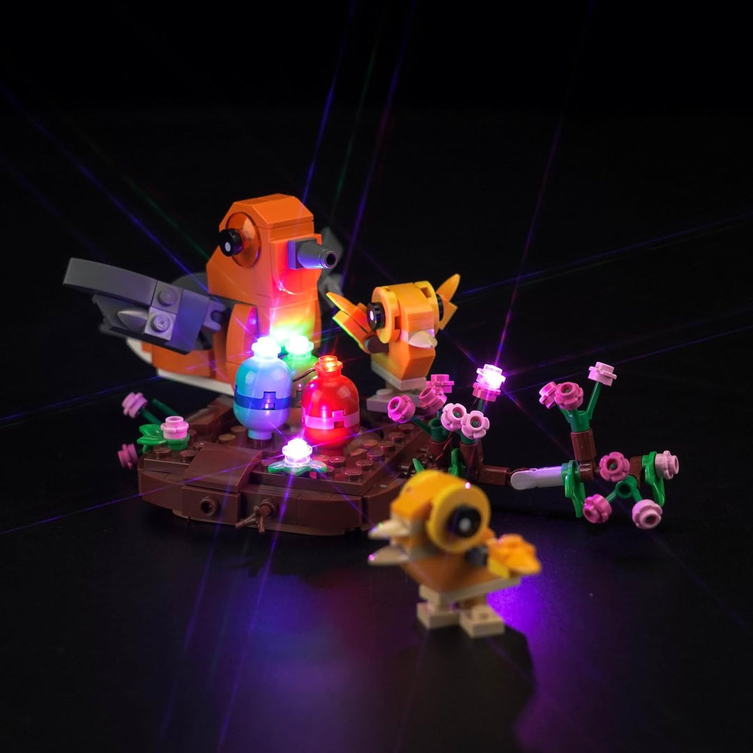 Led Licht Set für Lego 40639 Bird's Nest (Kein Lego), Dekorationsbeleuchtungsset für Lego Creator Vo