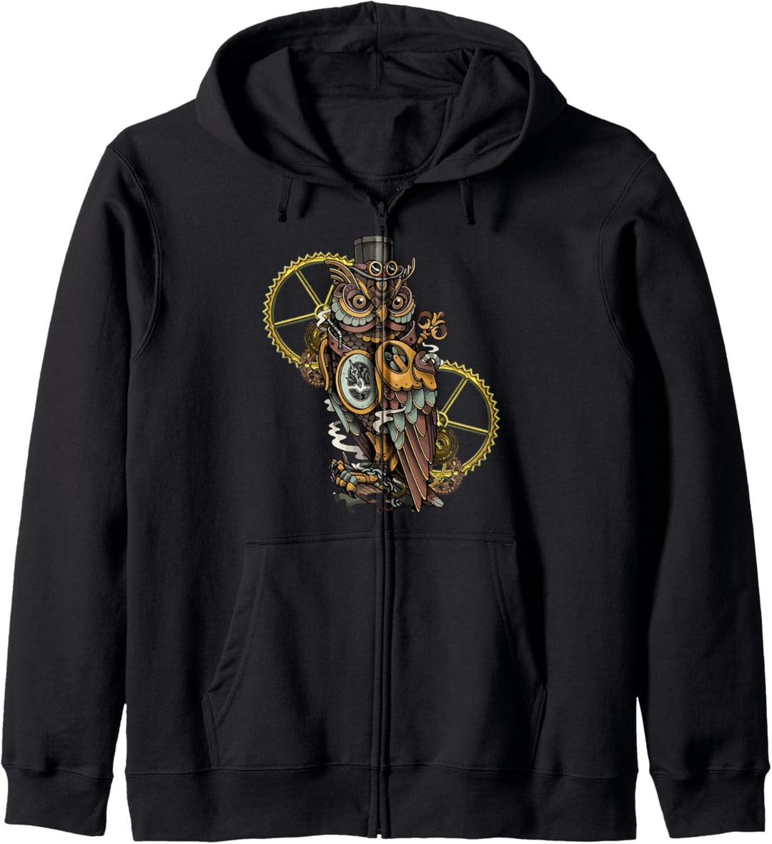Steampunk Owl Art Bird Lovers Kapuzenjacke