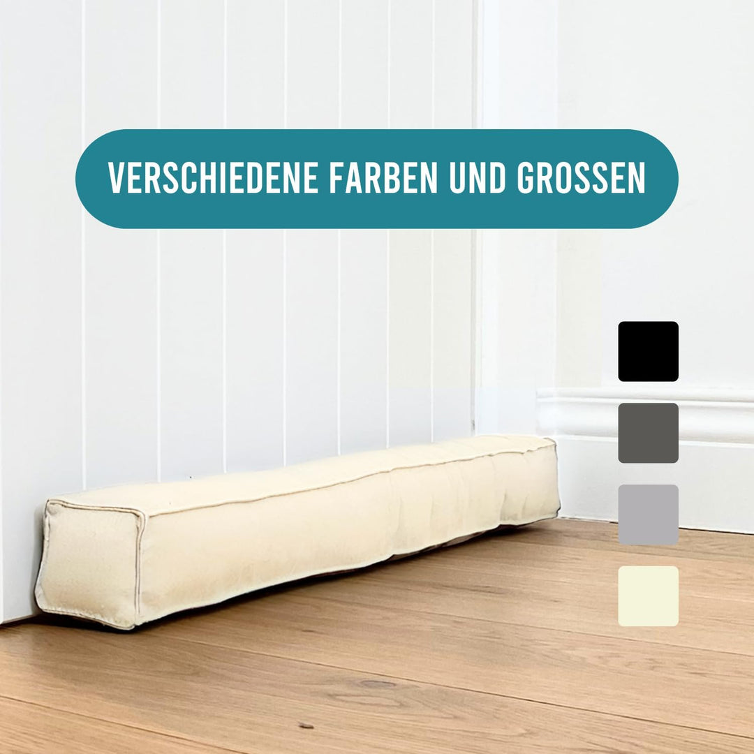 Rori Magnetischer Zugluftstopper für Türen 90cm - Türluftstopper für Schutz - Türbodendichtung Beige