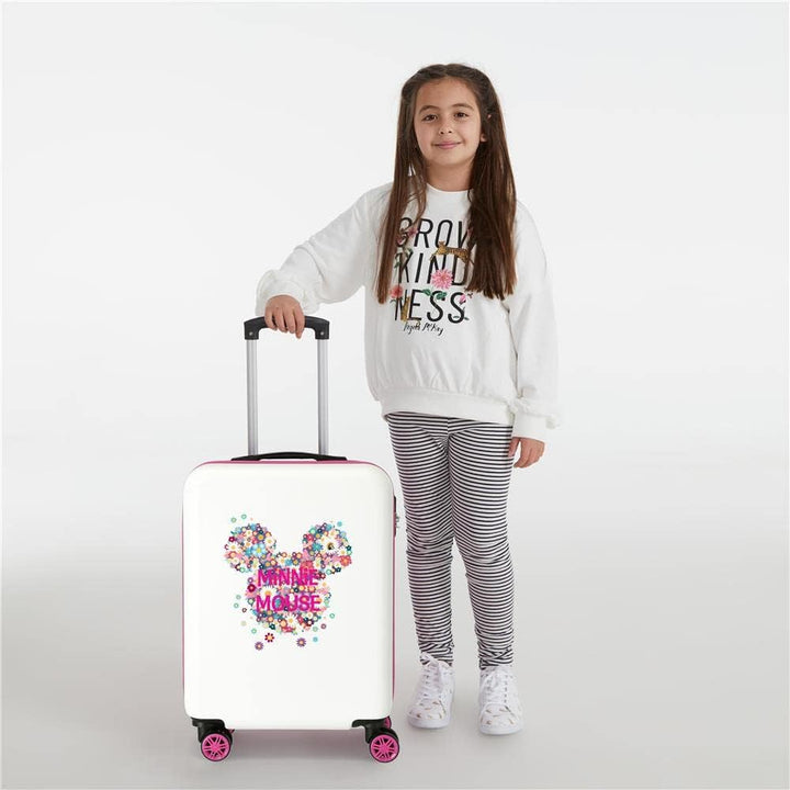 Disney Minnie Sunny Day Kofferset Rosa 55/68 cms Hartschalen ABS Kombinationsschloss 104L 4 Doppelrä