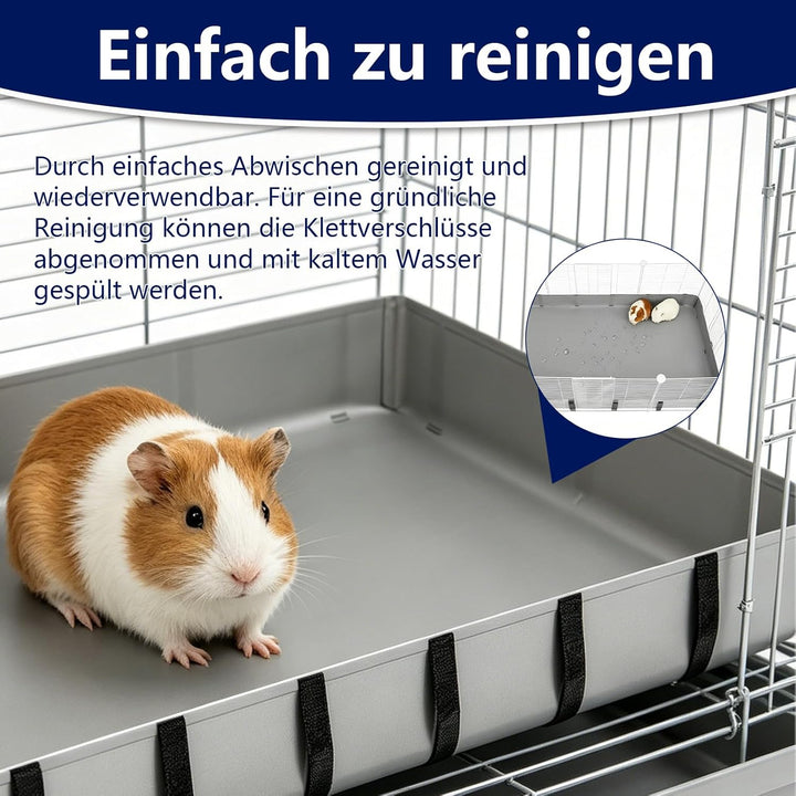 Wasserdicht Haustier Laufgittermatte 150×70×10 cm – Oxford Stoff Käfig Liner, Waschbare Urinmatte, B