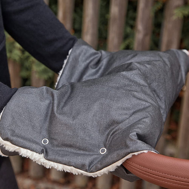 GRÜNSPECHT Kinderwagen-Muff, Handmuff aus 100% Baumwolle (kbA), imprägnierte Aussenseite, wasserdich