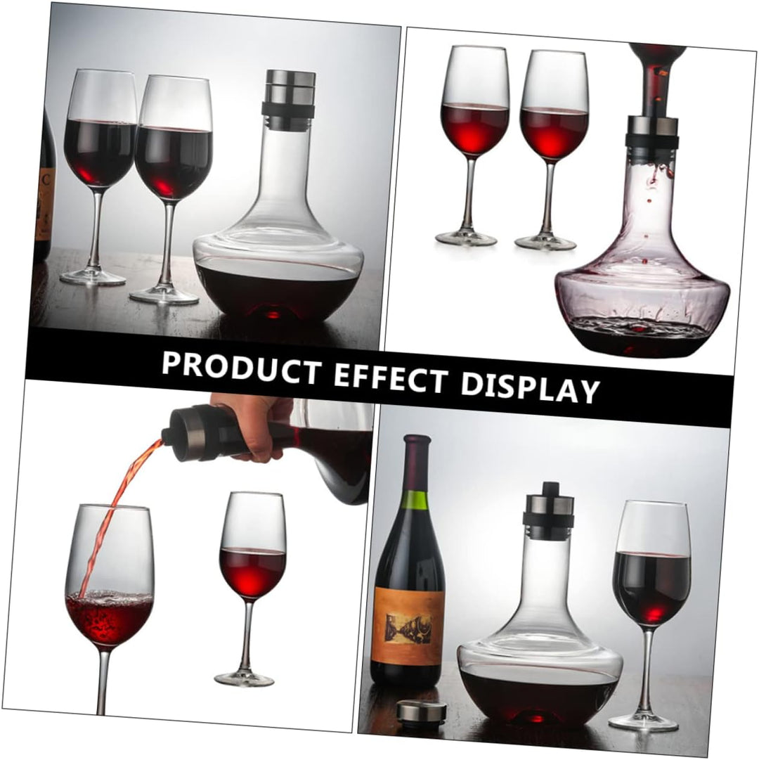 Zerodeko Glas-weinkaraffe Transparent Dekantierer für Wein Haushaltskaraffe aus Robustem Glas für Ro