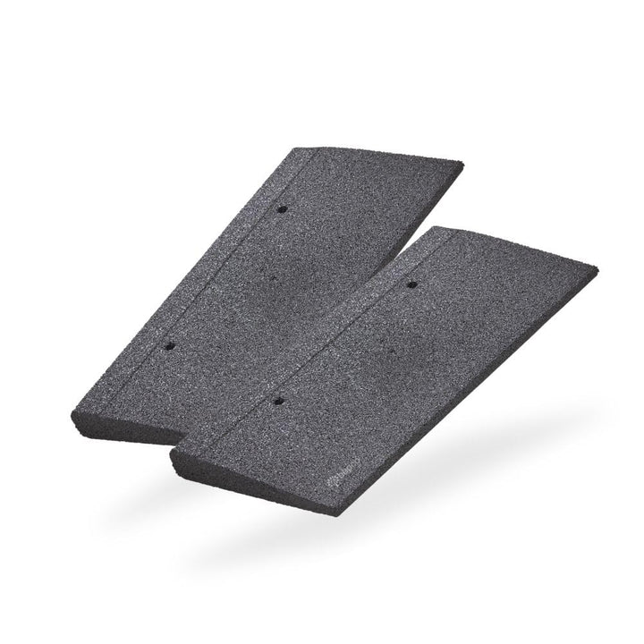 bepco Bordsteinkanten-Rampe-Set (2 Stück) LxBxH: 50 x 25 x 4 cm aus Gummi (schwarz) Auffahrrampe,Tür