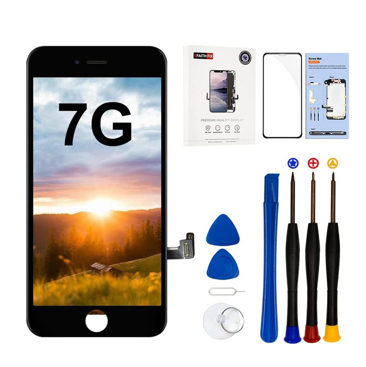 EFaith für iPhone 7 Display LCD 4,7 Zoll Ersatz Bildschirm Volle HD Touchscreen-Digitizer Rahmen, Er
