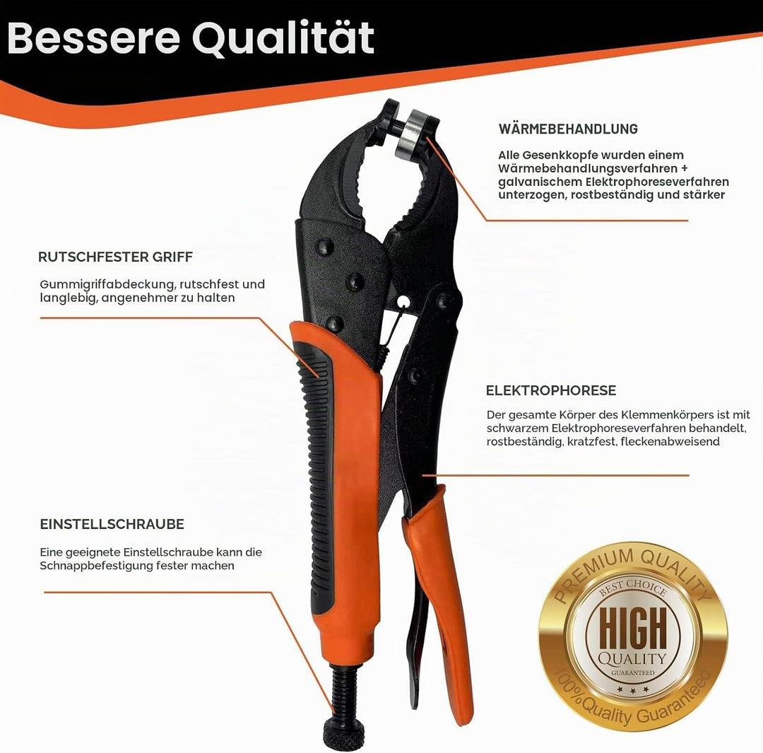 Druckknopf Set Mit Zange, Druckknöpfe Zum Schrauben, EnthäLt Werkzeugtasche und 40 SäTze 15-Mm-Druck