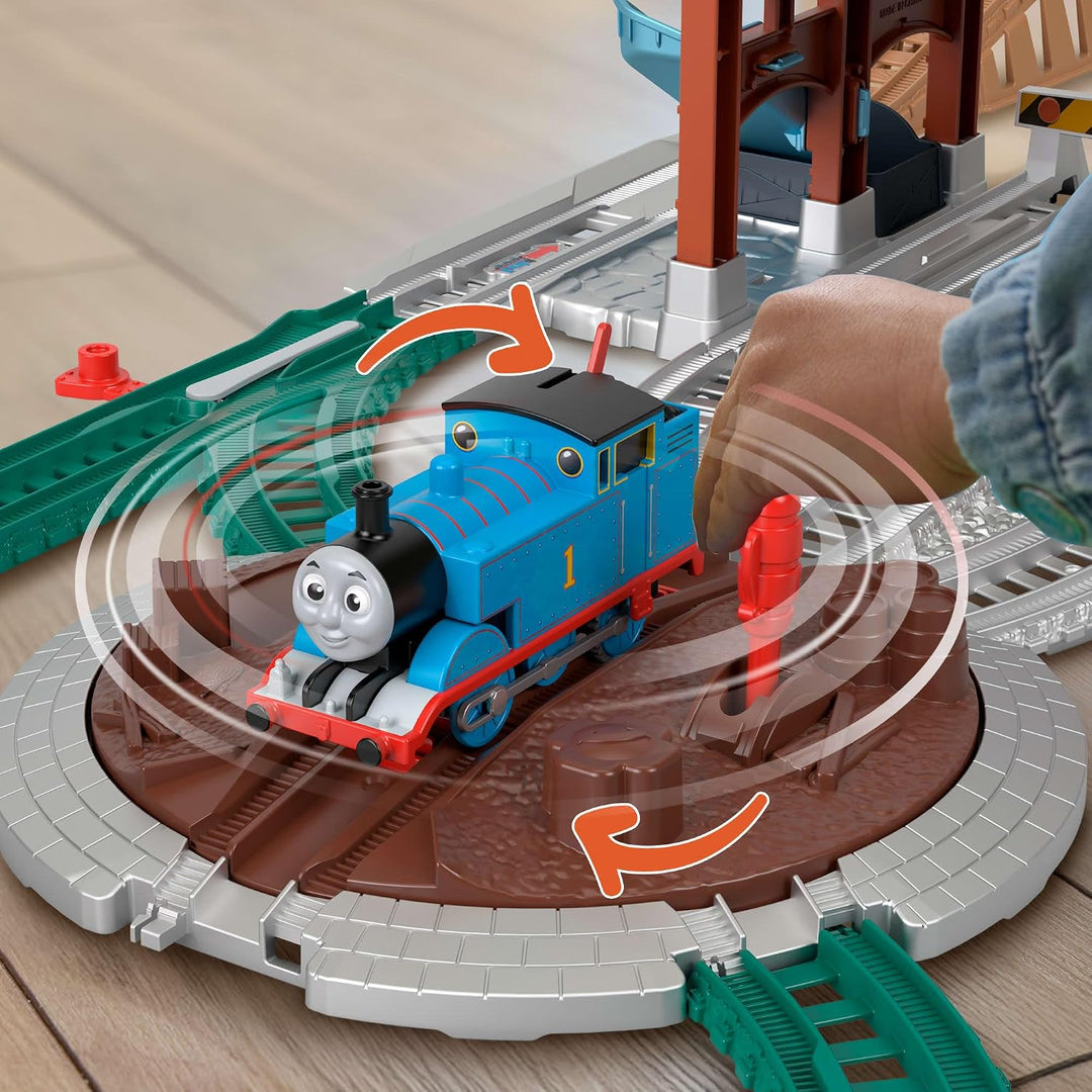 Mattel Fisher Price Thomas & Friends Toy Train Playset, Load & Launch Barrel Delivery with Classic M