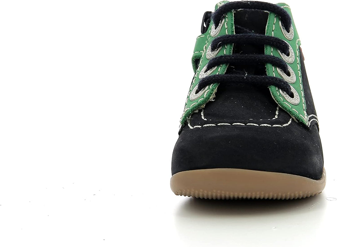 Kickers Unisex Kinder Bonzip-2 Stiefelette 18 EU Marinegrün, 18 EU Marinegrün