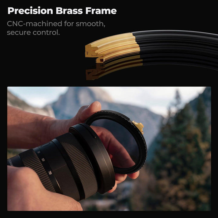 K&F Concept Nano-X PRO ND Filter 72mm Variabler Graufilter ND2-32& CPL 2 in 1 multifunktionaler Grau