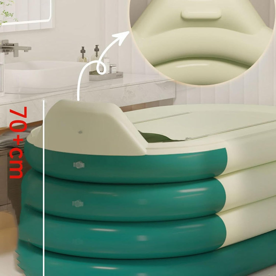 Leichte aufblasbare Badewanne, geräumige Duschwanne, komfortables Spa-Becken, einfach zu befüllende
