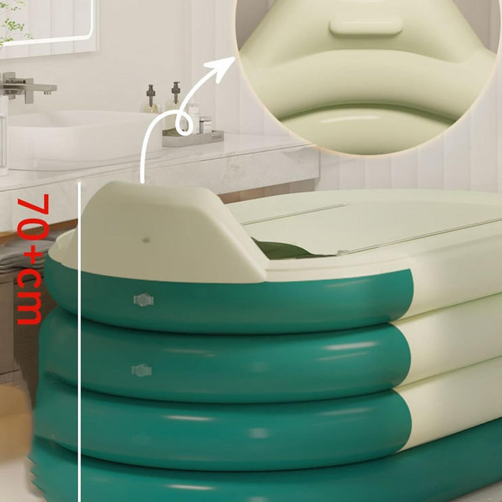 Leichte aufblasbare Badewanne, geräumige Duschwanne, komfortables Spa-Becken, einfach zu befüllende