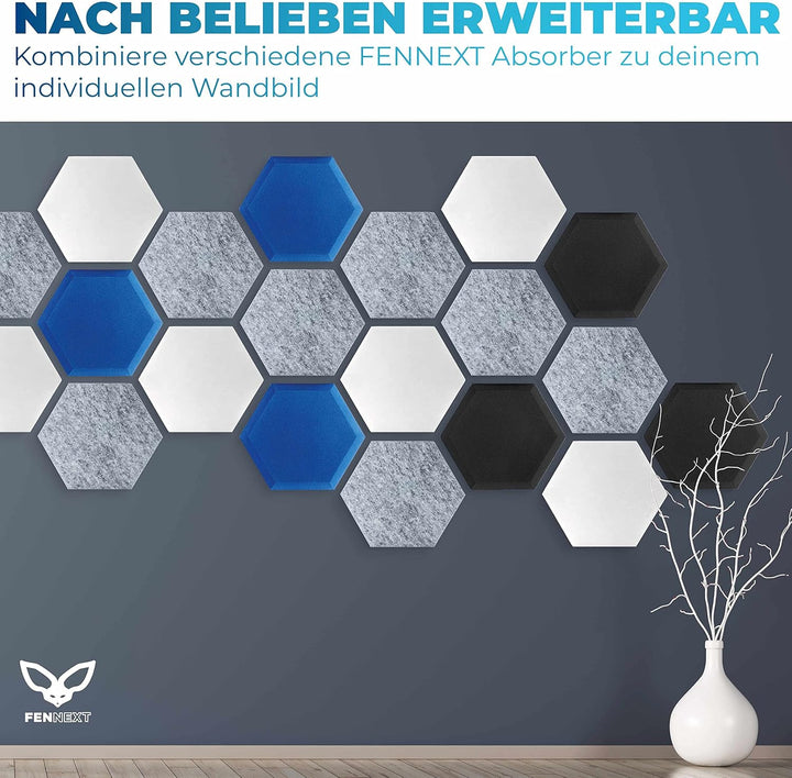 FENNEXT ® Schallabsorber Wand - Akustikbild - der perfekte Schallschutz aus BASOTECT ® und AKUSTIK-V