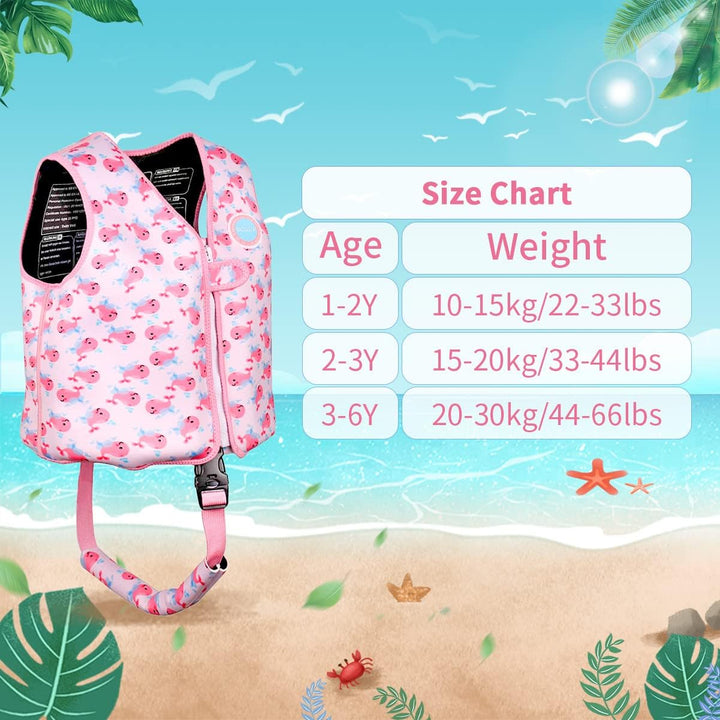 Kleinkind Schwimmjacke, Floaties für Kleinkinder, Floating Badeanzug Badebekleidung mit verstellbare