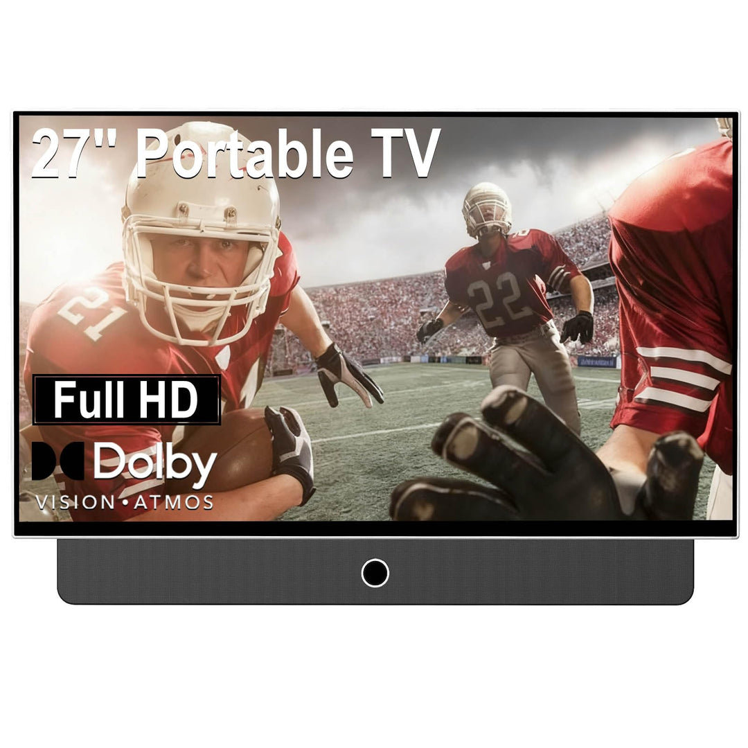 OFD Portable Smart TV 27 Zoll,Outdoor Fernseher 1080P Android14 OS,8Ω Dolby Audio,100% sRGB,WiFi-Unt