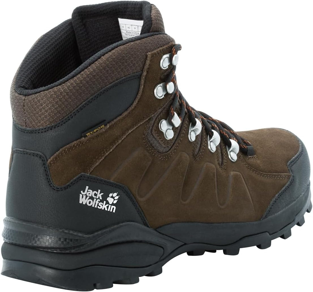 Jack Wolfskin Herren Refugio Texapore Mid M Walking-Schuh 39.5 EU Brown Phantom, 39.5 EU Brown Phant