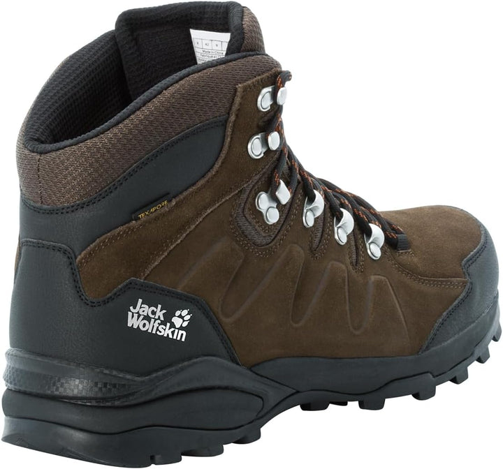 Jack Wolfskin Herren Refugio Texapore Mid M Walking-Schuh 39.5 EU Brown Phantom, 39.5 EU Brown Phant