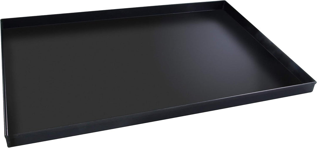 FMprofessional Pizzablech-Set 60x40 cm, eckige From ideal für Pizza, Backblech ist hitzebeständig bi
