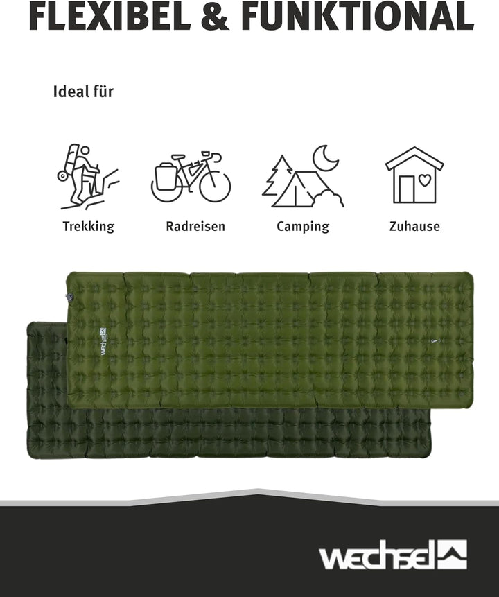 Wechsel Trekking Isomatte Glacio I 186 x 64 x 8 cm I Thermomatte mit hoher Isolationsfähigkeit I wär