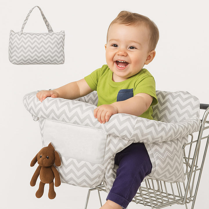 Playground® Sitzkissen für Babys – Bequemer und Weicher Einkaufstrolley-Sitzbezug – Tragbar, Maschin