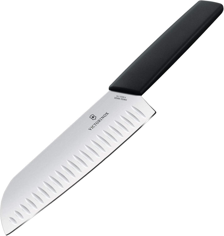 Victorinox Swiss Modern Messer Set, 2-teilig, Brotmesser, Santokumesser, Extra Scharf, Robuster Kuns