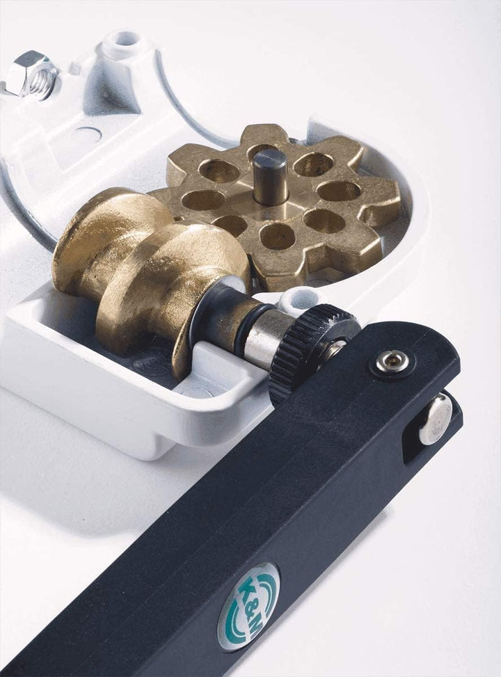 König & Meyer K&M 21340 Distanzrohr mit Kurbel und »Ring Lock« Schwarz 920 - 1520 mm M20, 920 - 1520