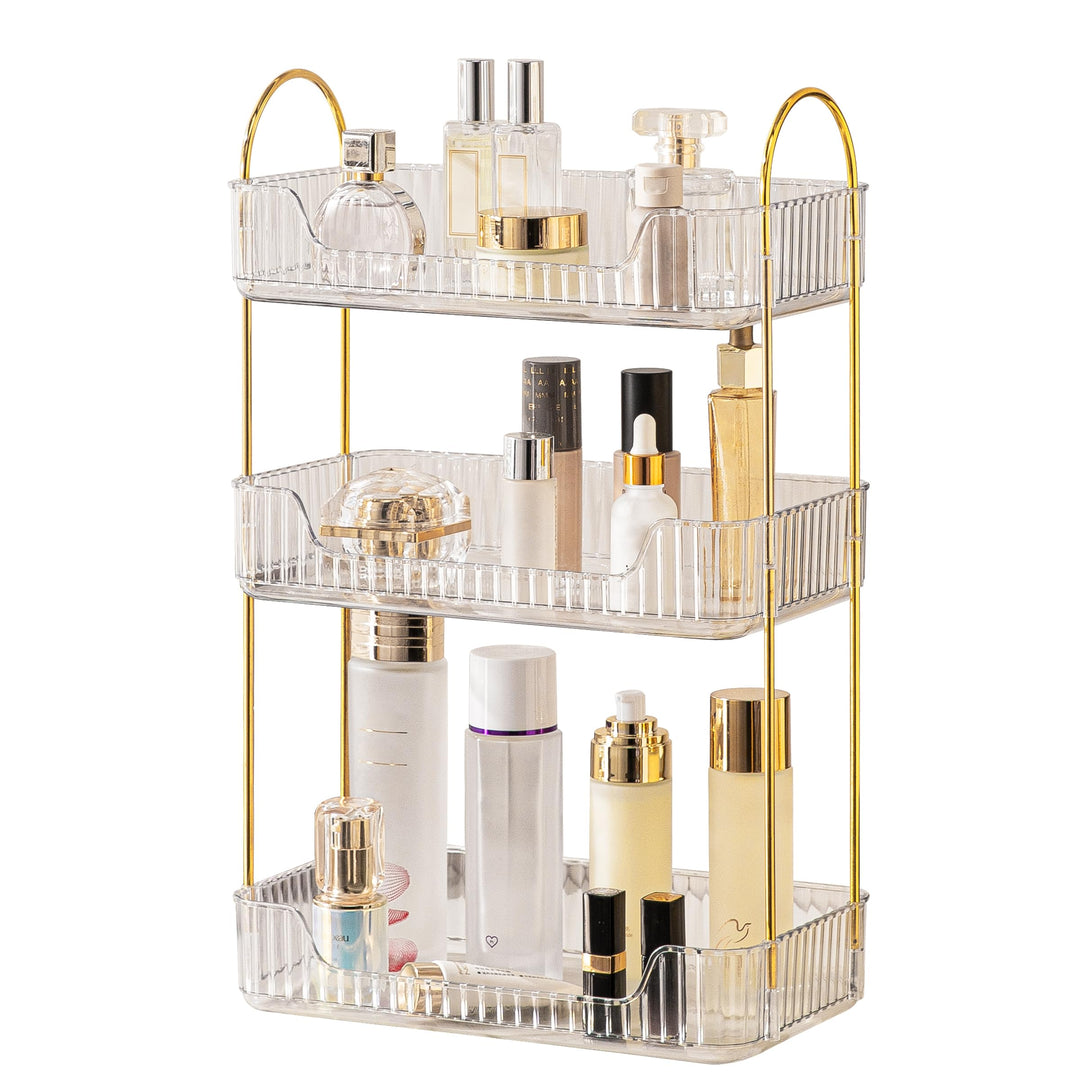 LEIKOSUP Makeup Organizer, Kosmetik Organizer 3 Ebenen, Cosmetics Beauty Organizer, Skincare Organiz