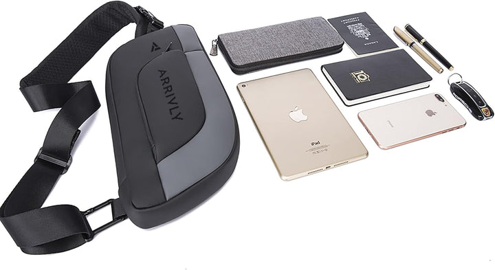 Arrivly Umhängetasche Damen und Herren Handtasche Crossbody Bag Männer Crossbag Schultertasche Brust