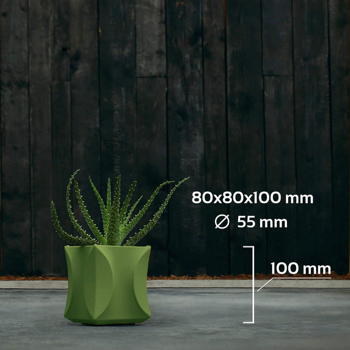 CONCRETTE Blumentopf Blumenkübel Zement-Pflanzkübel Übertopf aus Beton Modern No2 Ø 5,5 cm | 17 Farb
