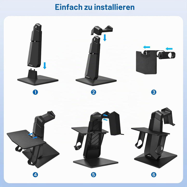 Ozkak VR Halterung kompatibel mit Quest 3/Quest 2/Meta Quest Pro/Oculus Quest Zubehör, VR-Kopfhörer
