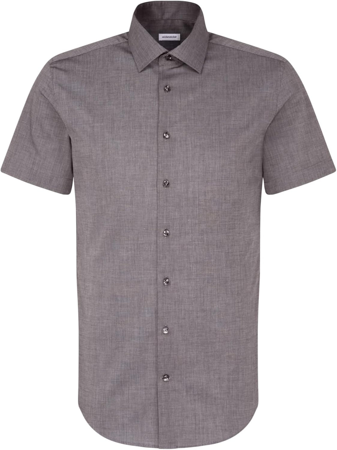 Seidensticker Herren Men Slim Shortsleeve Cotton Businesshemd (1er Pack) 36 Dunkelgrau(666261), 36 D