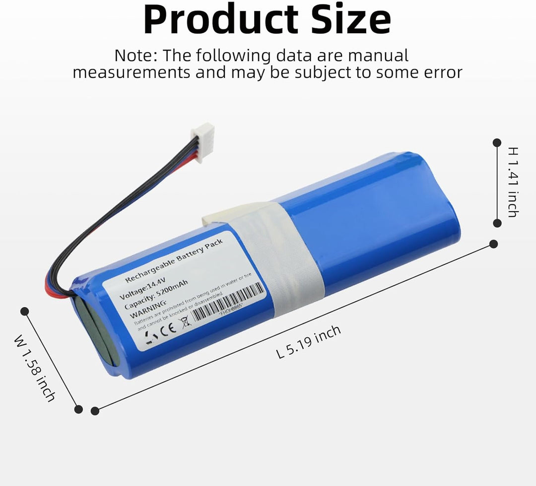 5200mAh S10-LI-144-5200 Staubsauger Akku für Ecovacs Deebot T5 T8 T8+ T8 Aivi T9 T9+ Ozmo 950 T9 T10