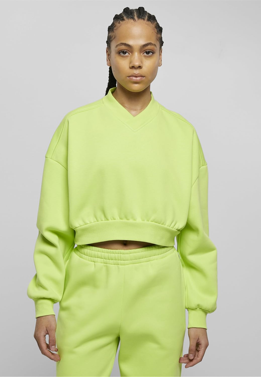 Urban Classics Damen Sweatshirt, Frozenyellow