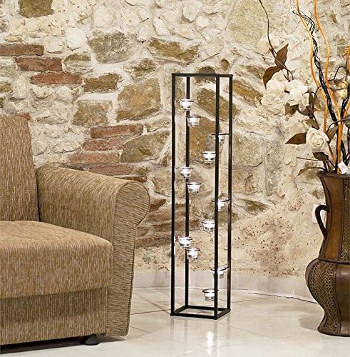 DanDiBo Lichtsäule Teelichthalter 100 cm Teelicht Ständer für 12 Teelichter 93004 Kerzenhalter