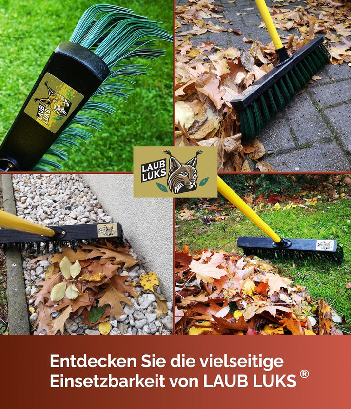 Laubrechen – Innovativer Rechen für Wiesen, Rasen & Gras. Superleicht, Top-Handling und leise! Kein
