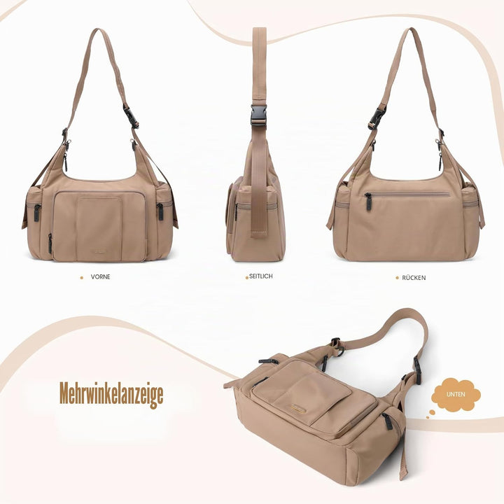 GOLF QUALITY Puffer Wickeltasche, 14 l, grosse Kapazität, Reise-Wickeltasche, Crossbody-Krankenhaus-
