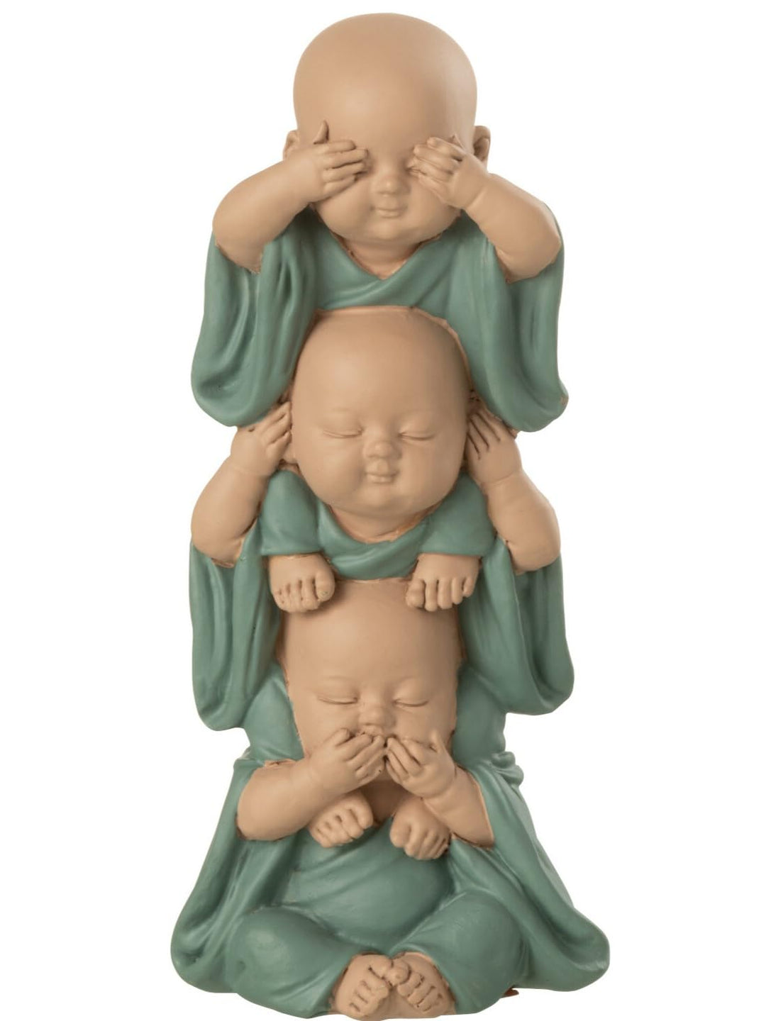 Pommerntraum ® | 3-ER Set! WohnDekoration Dekorationsfigur Sammlerfigur 3 Buddha-Figuren Mönche Nich