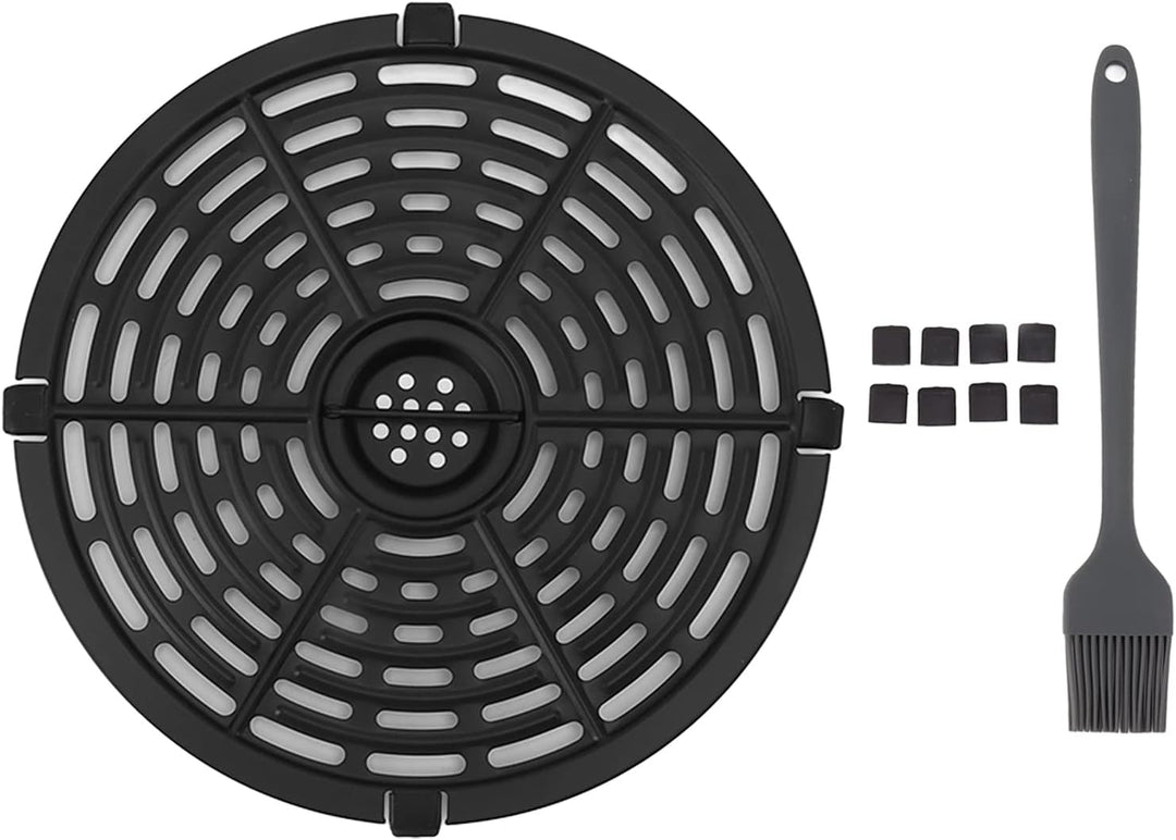 Fritteuse Ersatztablett, Ersatz Grillpfanne für Luftfritteuse, Runde Hitzebeständig Antihaftbeschich