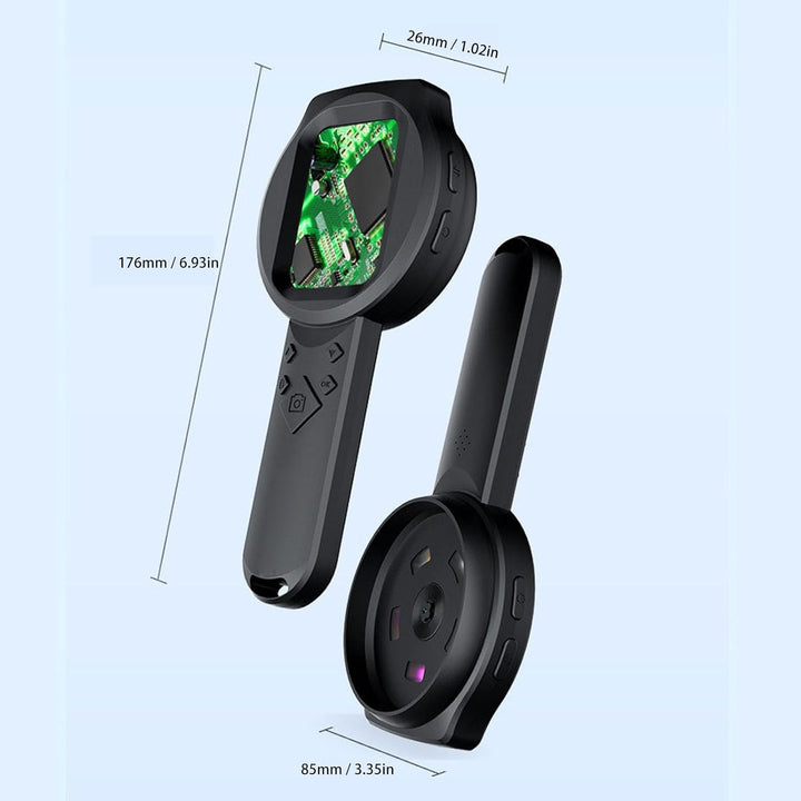 CCYLEZ 1000x Lupe mit Licht, 1000x Digital Lupe Handheld Digital Lupe, 2,8 -Zoll -HD -IPS -Bildschir
