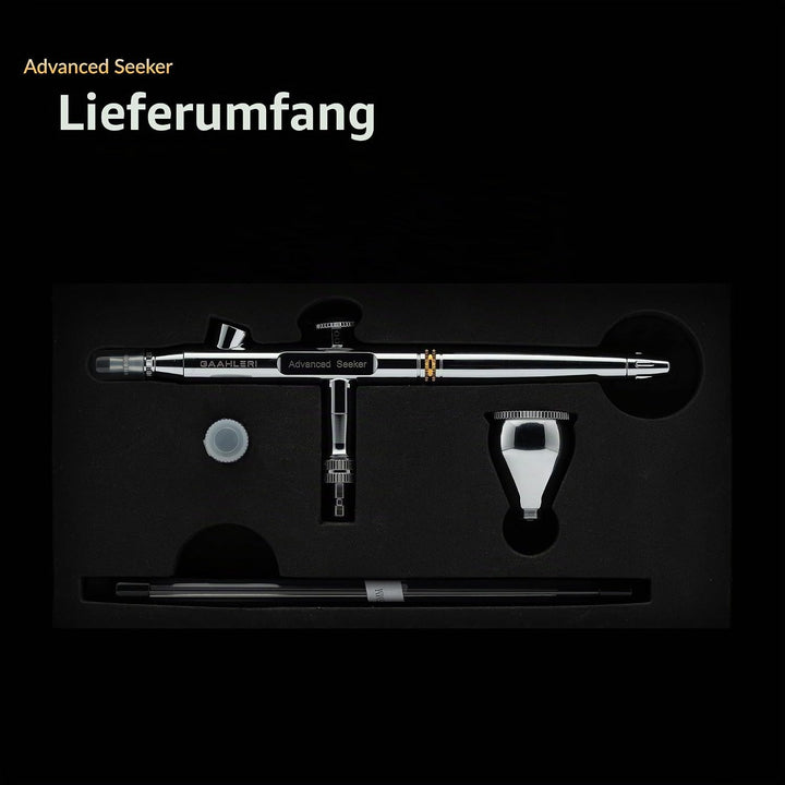 Gaahleri Airbrush Seeker, Doppelhubbetrieb mit Schwerkraft-Becher, 6-Kanal-Schnellverschlussdüse, 0,