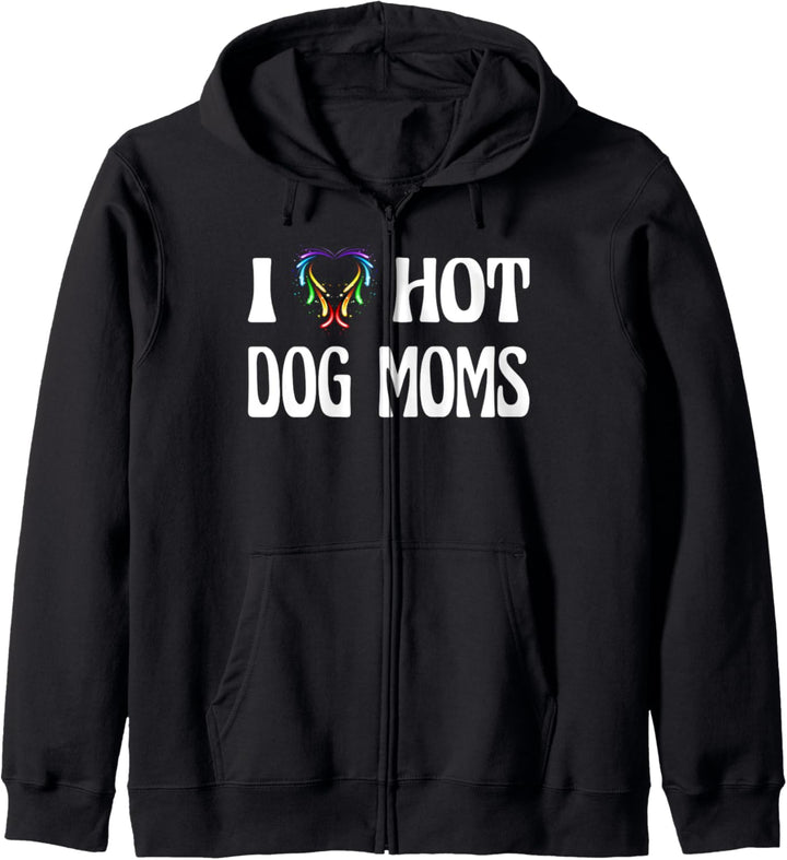 I Heart Hot I Love Hot Dog Moms Kapuzenjacke