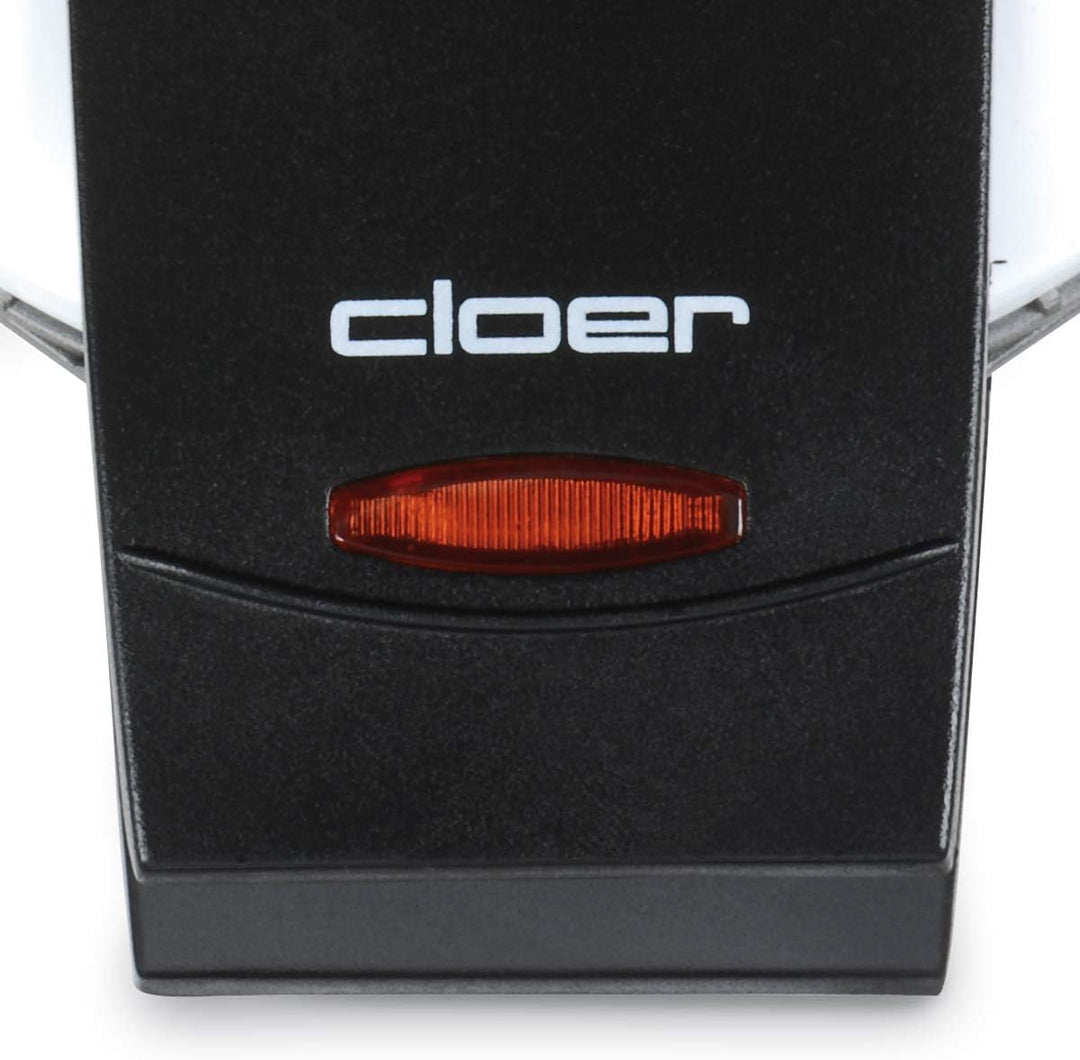 Cloer 261 Hörncheneisen für hauchdünne, knusprige Hörnchen, 800 W, Hörnchengrösse 14,5 cm Durchmesse