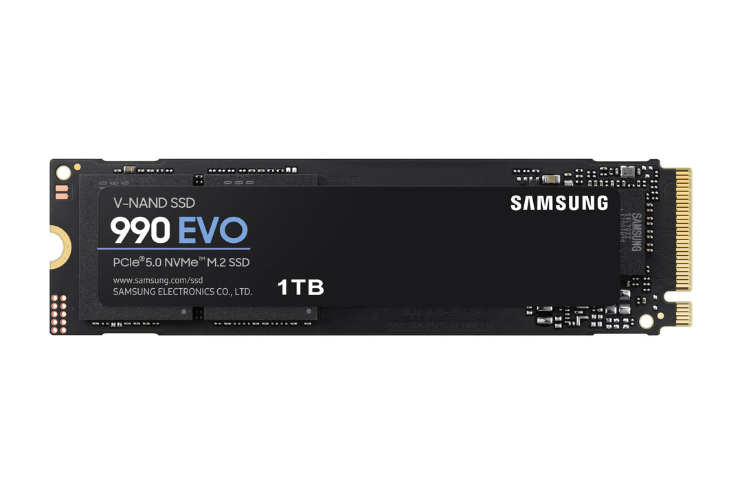 Samsung 990 EVO NVMe M.2 SSD 1 TB, PCIe 4.0 x4 / PCIe 5.0 x2, NVMe 2.0 (2280), 5.000 MB/s Lesen, 3.2