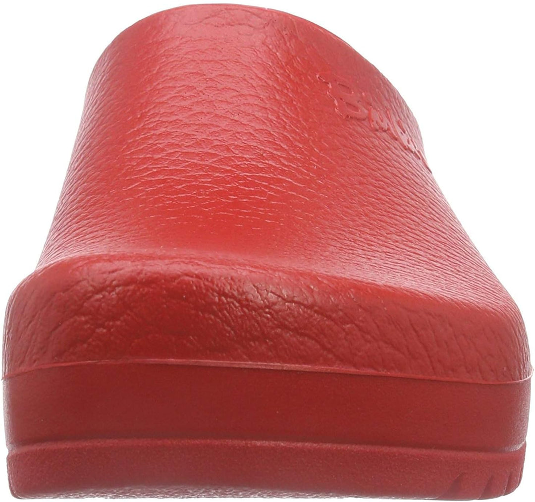 BIRKENSTOCK Super Birki PU-Clog rot nach EN ISO 20347:2012 OB E SRC rot Grösse 48 EU, 48 EU
