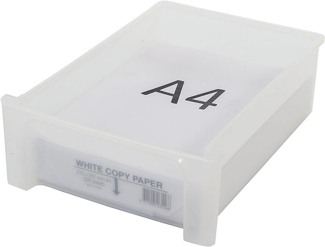 Iris Ohyama, Schubladenschrank, Schubladencontainer, 5 Schubladen mit 7 L, Format A4, durchsichtige