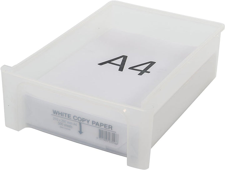 Iris Ohyama, Schubladenschrank, Schubladencontainer, 5 Schubladen mit 7 L, Format A4, durchsichtige