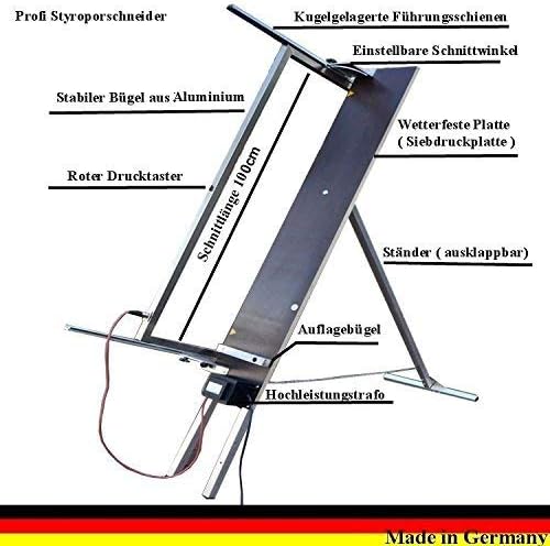 Styroporschneidegerät Styroporschneider Thermosäge Styropor Cutter Werkzeuge + 5 Extra Glühdrähte -