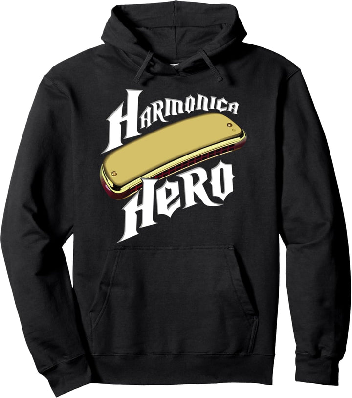 Mundharmonika Held Musiker Orchester Mundharmonikaspieler Pullover Hoodie