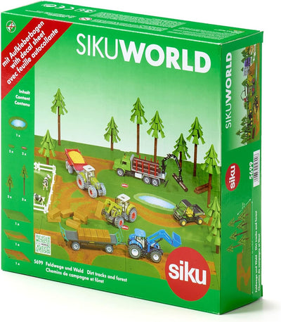 siku 5699, Feldwege und Wald, Kunststoff, Grün, Ideal für den Farmbereich, Feldwege und Wald